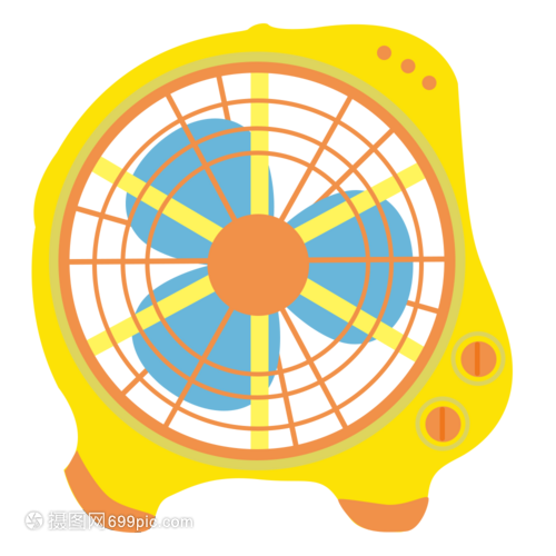 卡通电风扇初夏夏日夏天元素