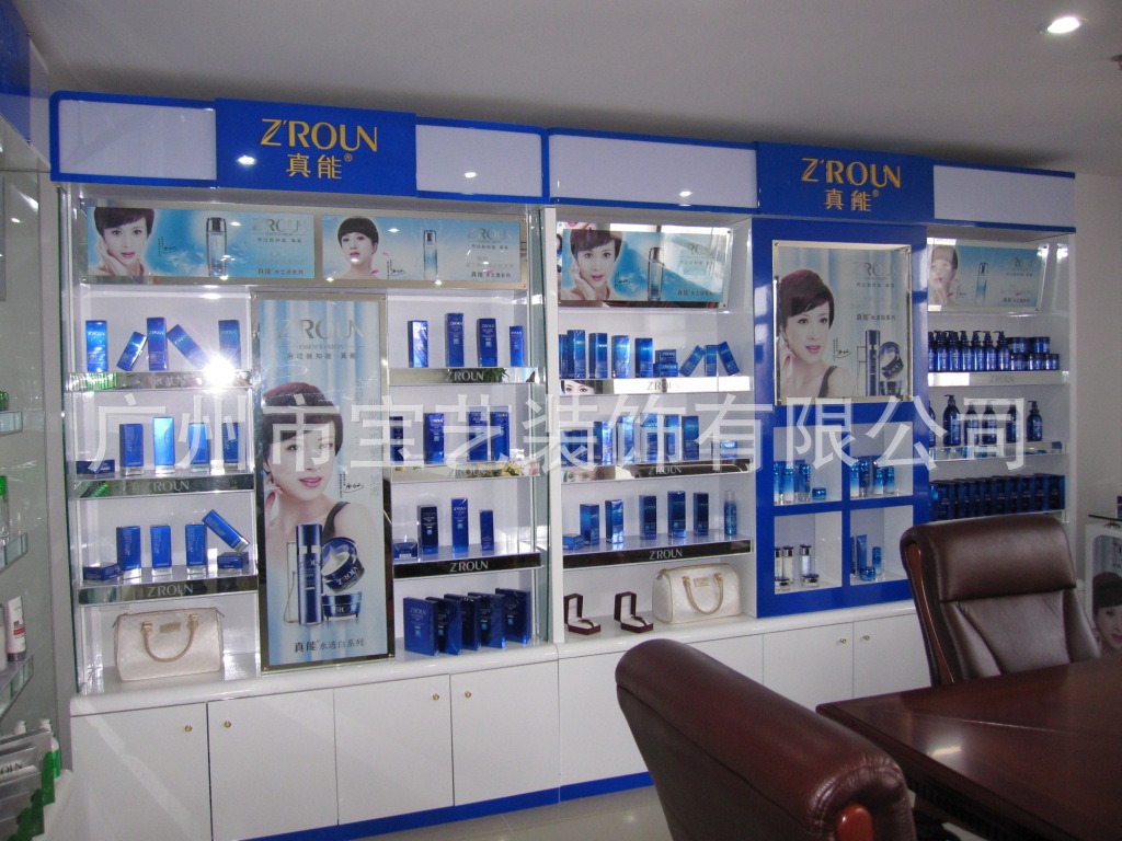 【化妆品展柜 鞋包展示柜 烤漆中岛柜陈列柜 精品展示柜】价格,厂家,图片,其他广告展览设备,广州市宝艺装饰-